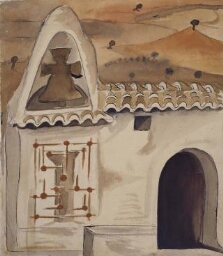 Boceto para el decorado lateral de «Fuenteovejuna»