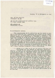 [Carta], 1957 nov. 15, Madrid, a Joseph Nicolosi, Los Angeles