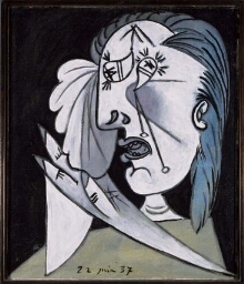 Cabeza de mujer llorando con pañuelo (I). Postscripto de «Guernica»