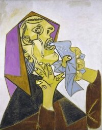 Cabeza de mujer llorando con pañuelo (III). Postscripto de «Guernica»