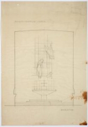Plano iglesia retablo. Villalba de Calatrava