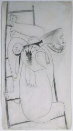 Madre con niño muerto en escalera (I). Dibujo preparatorio para «Guernica»