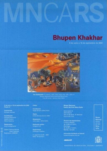 Bhupen Khakhar: 6 de junio a 16 de septiembre de 2002.