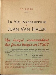 La vie aventureuse de Juan Van Halen, héros de l'indépendance belge