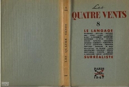 Les Quatre vents - Cahiers de littérature.