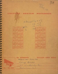 George Brecht -- Notebooks - March-June 1961