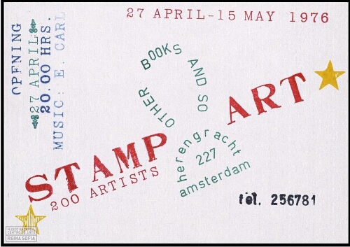 Stamp art: 200 artists : 27 April-15 May 1976.