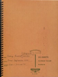 George Brecht -- Notebooks - June-September 1955