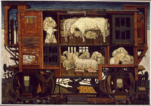 Viejo vagón de ganado