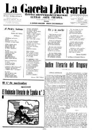 La Gaceta literaria: ibérica-americana-internacional : letras, arte, ciencia.