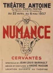 Cartel para «Numance» (Numancia), de Cervantes