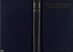 Antología 1915-1931:  Poesía Española 