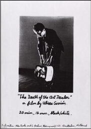 The death of the art dealer: a film by Ulises Carrión.