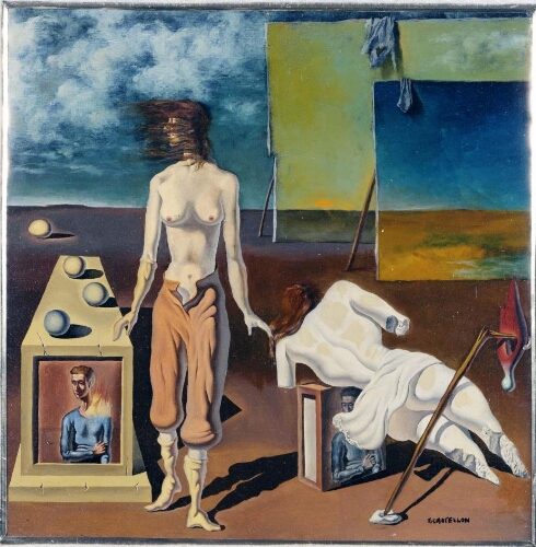 Surrealist Landscape with Nude and Landscape (Paisaje surrealista con desnudo y paisaje)