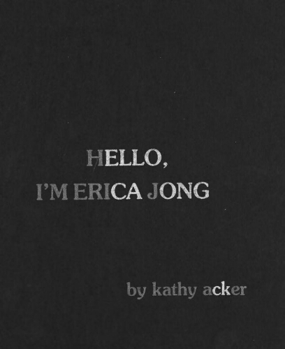 Hello, I'm Erica Jong /