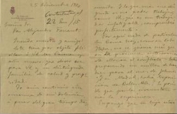 [Carta], 1914 dic. 25, [Roma], a Alejandro Ferrant, [Madrid?] 
