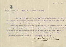 [Carta], 1915 oct. 6, [Madrid], a Alejandro Ferrant, [Madrid?]