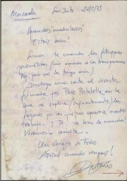 [Carta] 1973 mayo 22, San Justo, [a Simón Marchán]