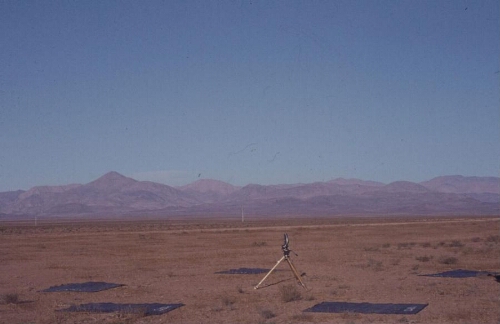 Intervención en el desierto de Atacama como parte del proyecto El fulgor de la huelga