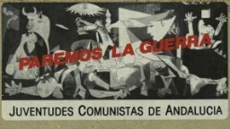 Paremos la guerra: Juventudes Comunistas de Andalucía.