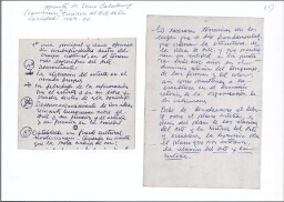 Apuntes de Tino Calabuig (comisión "Función del arte en la sociedad" 1969-70 [sic]