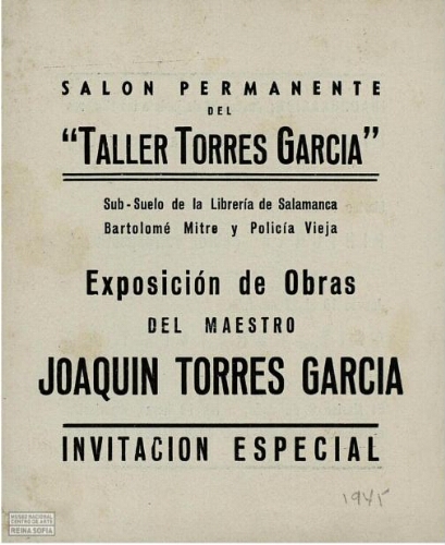 Exposición de obras del maestro Joaquín Torres García /