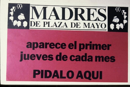 Aviso de la salida del boletín de Madres de Plaza de Mayo