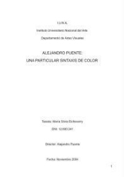 Alejandro Puente: una particular sintaxis de color