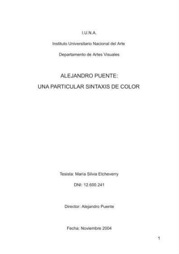 Alejandro Puente: una particular sintaxis de color 
