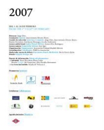 Convocatoria 2007 - Presentación y bases