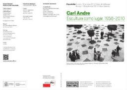 Carl André - escultura como lugar, 1958-2010