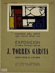 Exposición de obras recientes (1943) de J. Torres García 
