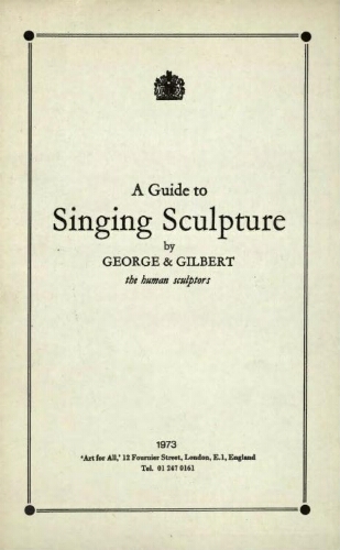 A guide to singing sculpture /