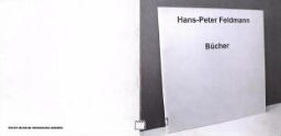 Hans-Peter Feldmann: Bücher /