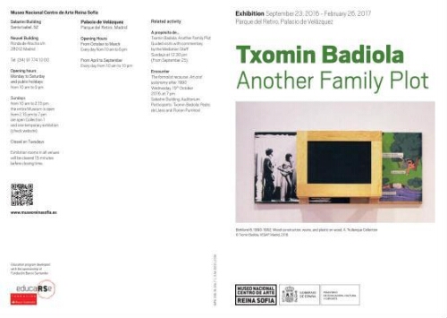 Txomin Badiola: another "Family plot" : September 23, 2016-February 26 26, 2017, Palacio de Velázquez.