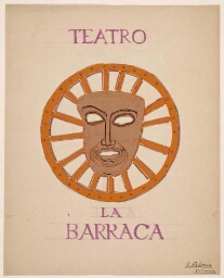 Boceto para decorado de «La Barraca»