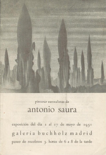 Pinturas surrealistas de Antonio Saura