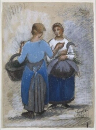 Deux paysannes à la faucille (Dos campesinas con hoz)