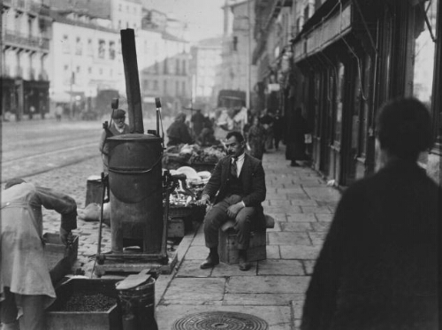Tostador de café en la calle de Toledo
