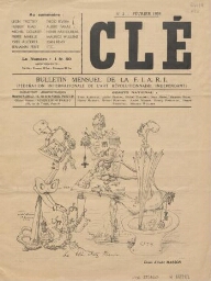 Clé - Bulletin mensuel de la F.I.A.R.I. (Féderation internationale de l'art révolutionnaire indépendant)