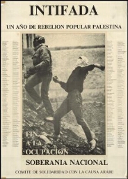 Intifada: un año de rebelión popular palestina : fin a la ocupación, soberanía nacional.