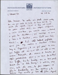 [Carta], 1974 oct. 25, Ottawa, a José Luis Alexanco, [Madrid]