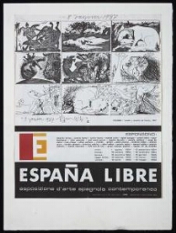 Cartel de la exposición «España Libre, Esposizone d'arte Spagnola Contemporanea»