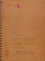 George Brecht -- Notebooks - September 1959-March 1960