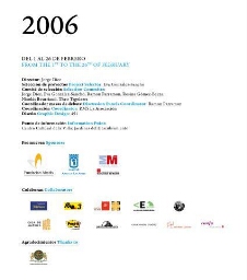 Convocatoria 2006 - Presentación y bases