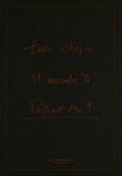 Henri Chopin: 29 novembre 74 : portrait des 9.