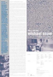 Cine y casi cine - Michael snow