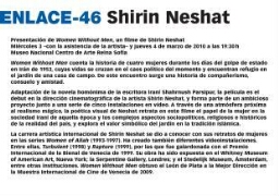 Shirin Neshat - Presentación de Women Without Men, un filme de Shirin Neshat.