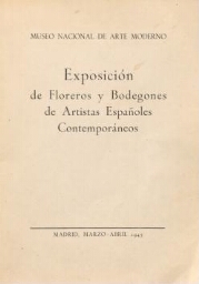 Exposición de floreros y bodegones de artistas españoles contemporáneos - Catálogo