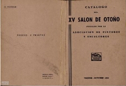 Catálogo del XV Salón de Otoño: fundado por la Asociación de Pintores y Escultores.